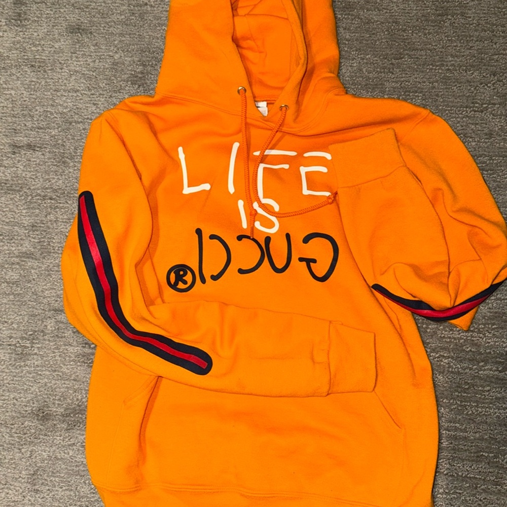 Orange hoodie
